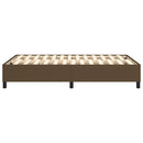 Boxspring sengeramme Mørkebrun 120x200 cm Stof
