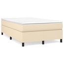 Boxspring sengeramme Creme 120x200 cm Stof
