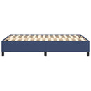 Boxspring sengeramme 120x200 cm stof blå