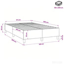 Boxspring sengeramme 120x200 cm stof blå