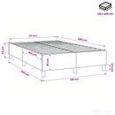 Boxspring sengeramme 120x200 cm stof blå