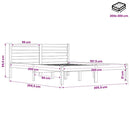 Boxspring sengeramme Grøn 120x200 cm Stof
