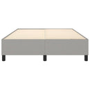Boxspring sengeramme 140x190 cm stof lysegrå