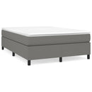 Boxspring sengeramme 140x190 cm stof mørkegrå