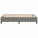Boxspring sengeramme 140x190 cm stof mørkegrå