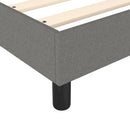 Boxspring sengeramme 140x190 cm stof mørkegrå