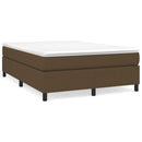 Boxspring sengeramme 140x190 cm stof mørkebrun