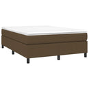 Boxspring sengeramme 140x190 cm stof mørkebrun