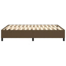 Boxspring sengeramme 140x190 cm stof mørkebrun