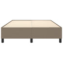 Boxspring sengeramme 140x190 cm stof gråbrun