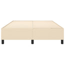 Boxspring sengeramme 140x190 cm stof cremefarvet