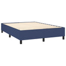 Boxspring sengeramme 140x190 cm stof blå