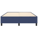 Boxspring sengeramme 140x190 cm stof blå