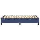 Boxspring sengeramme 140x190 cm stof blå