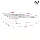 Boxspring sengeramme Grøn 140x190 cm Stof