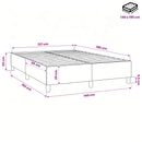 Boxspring sengeramme Grøn 140x190 cm Stof