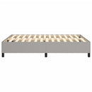 Boxspring sengeramme 140x200 cm stof lysegrå