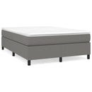 Boxspring sengeramme 140x200 cm stof mørkegrå