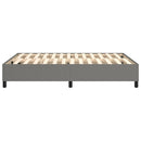 Boxspring sengeramme 140x200 cm stof mørkegrå