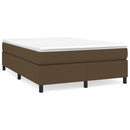 Boxspring sengeramme 140x200 cm stof mørkebrun