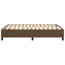 Boxspring sengeramme 140x200 cm stof mørkebrun