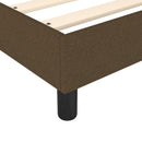 Boxspring sengeramme 140x200 cm stof mørkebrun