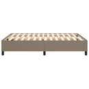 Boxspring sengeramme 140x200 cm stof gråbrun