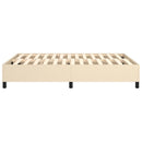 Boxspring sengeramme 140x200 cm stof cremefarvet