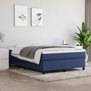 Boxspring sengeramme 140x200 cm stof blå