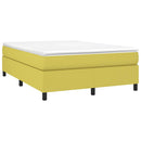 Boxspring sengeramme Grøn 140x200 cm Stof