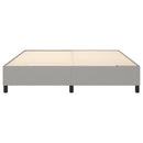 Boxspring sengeramme 160x200 cm stof lysegrå