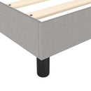 Boxspring sengeramme 160x200 cm stof lysegrå