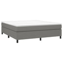 Boxspring sengeramme 160x200 cm stof mørkegrå