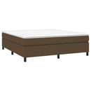 Boxspring sengeramme 160x200 cm stof mørkebrun