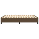 Boxspring sengeramme 160x200 cm stof mørkebrun