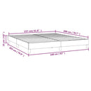 Boxspring sengeramme 160x200 cm stof mørkebrun