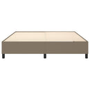 Boxspring sengeramme 160x200 cm stof gråbrun