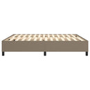 Boxspring sengeramme 160x200 cm stof gråbrun
