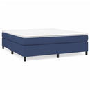 Boxspring sengeramme 160x200 cm stof blå