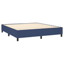 Boxspring sengeramme 160x200 cm stof blå