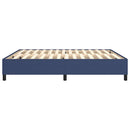 Boxspring sengeramme 160x200 cm stof blå