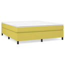 Boxspring sengeramme Grøn 160x200 cm Stof