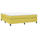 Boxspring sengeramme Grøn 160x200 cm Stof