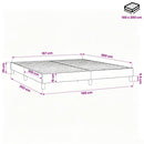 Boxspring sengeramme Grøn 160x200 cm Stof