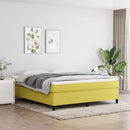 Boxspring sengeramme Grøn 160x200 cm Stof