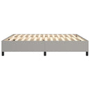 Boxspring sengeramme 180x200 cm stof lysegrå