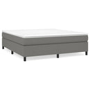 Boxspring sengeramme 180x200 cm stof mørkegrå