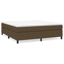 Boxspring sengeramme 180x200 cm stof mørkebrun