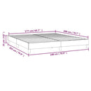 Boxspring sengeramme 180x200 cm stof mørkebrun