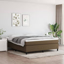 Boxspring sengeramme 180x200 cm stof mørkebrun